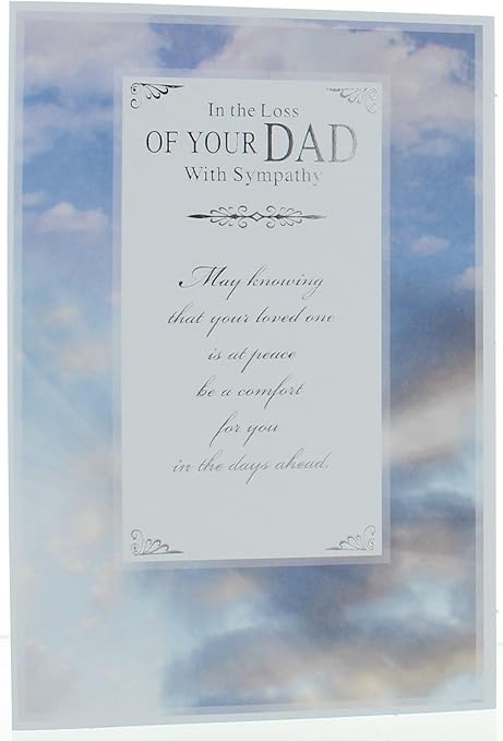 Gold 772 C Biglietto Di Condoglianze Per Perdita Papa Motivo Foglie Dorate E Verso 19 5 X 13 5cm Scritta In Inglese Amazon It Casa E Cucina