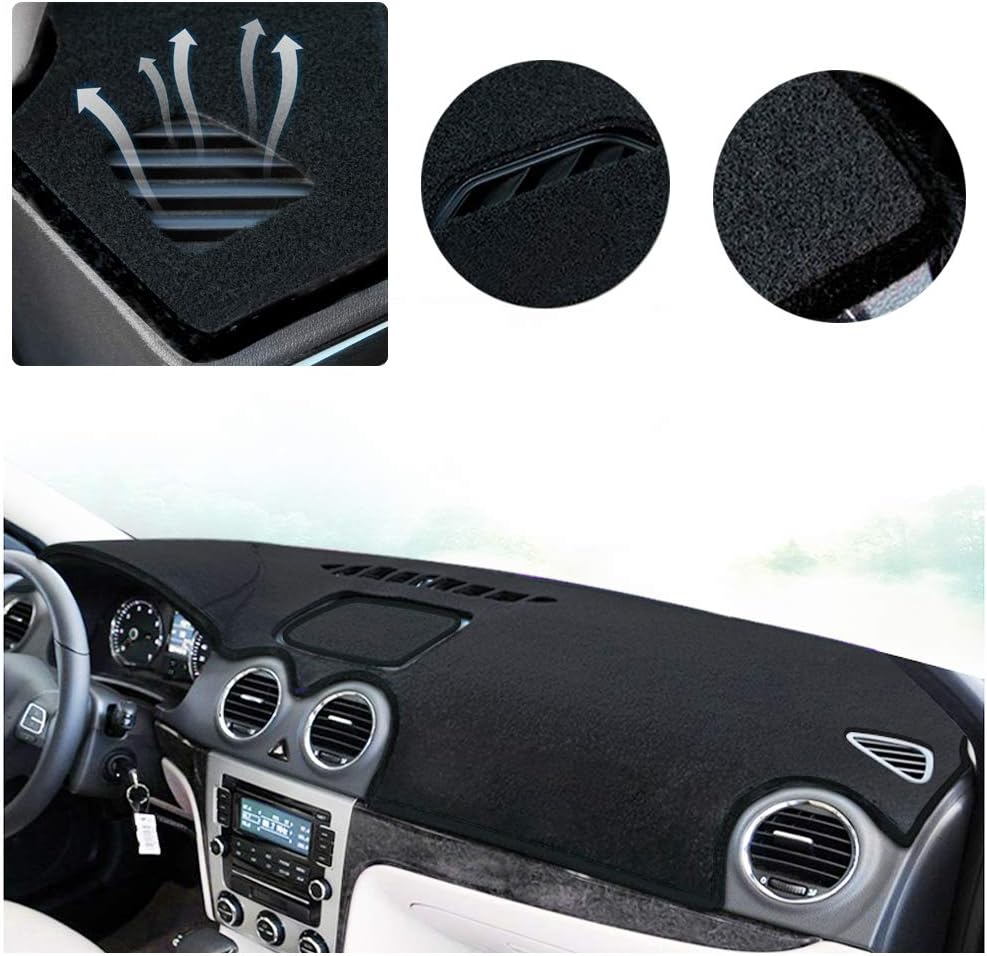 SAINA Car Dash Cover for BMW X1 2016-2018 Dashboard Protection Shading Mat Auto Interior (Black Line)