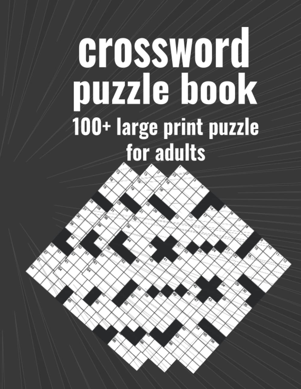 amazon com large print 100 medium hard crossword puzzles books for adults medium puzzles for adults 2022 large print 100 crossword pages 9798802311554 mo355 josmo books