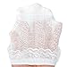 Epeius Baby-Girls Eyelet Frilly Double Lace Socks Infant Girls Princess Socks for 9-18 Months,White/Pink/Off White/Mint/Purple (Pack of 5)