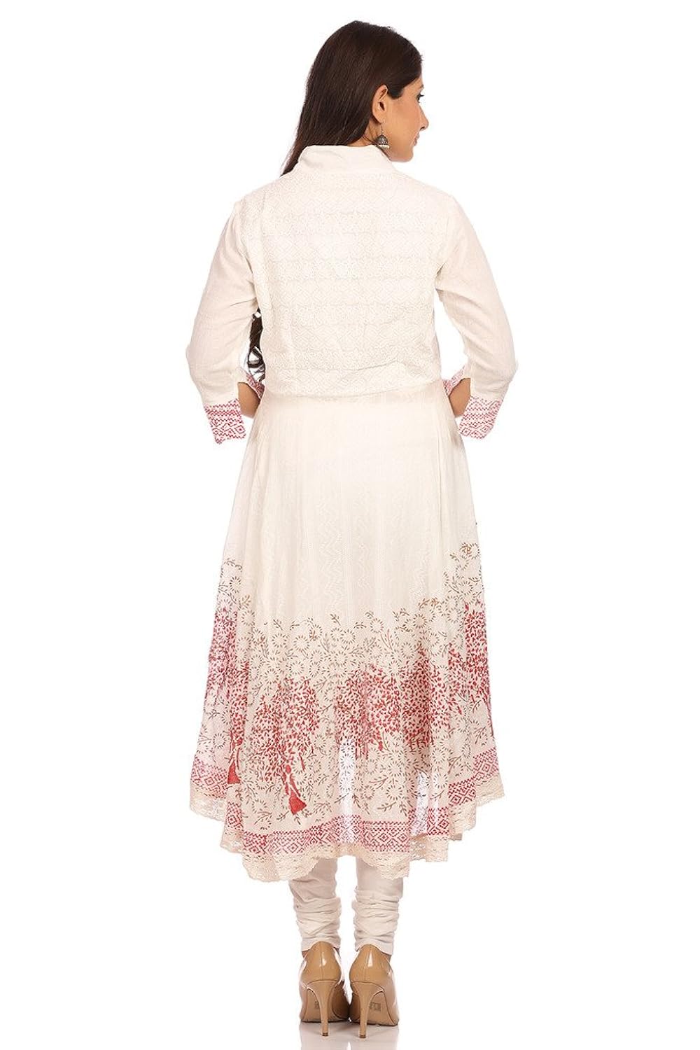 biba women's asymmetrical hemline salwar suit