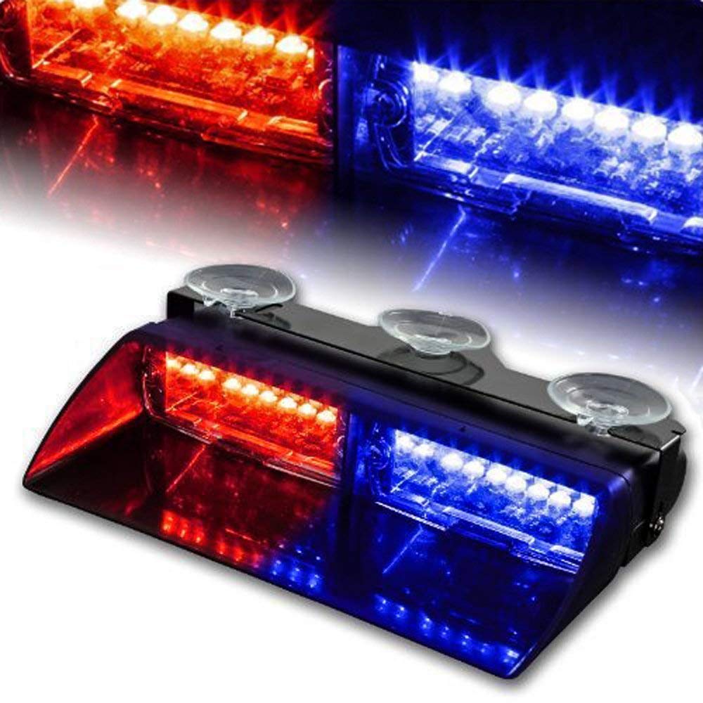 NISUNS 16 LED High Intensity LED Law Enforcement Emergency Hazard Warning Strobe Lights 18 Modes
