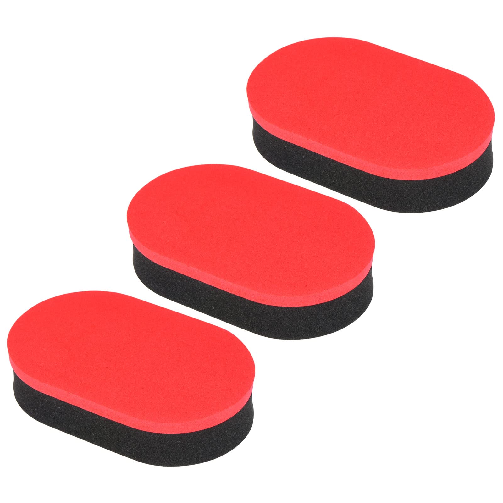 PATIKIL Table Tennis Rubber Cleaner, 4 Pack Ping Pong Cleaning Sponge Paddle Cleaner Racket Care Soft, Red Black