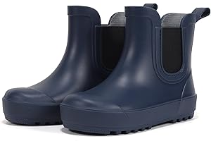 WILLPORT Toddler Rain Boots,Waterproof kids Chelsea Rain Boots for Boys and Girls