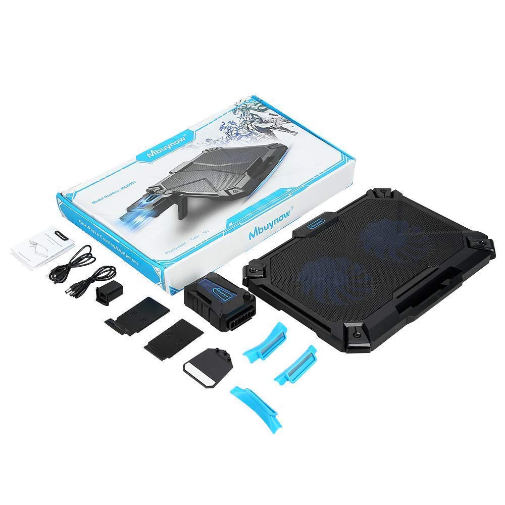 Refroidisseur Pc Portable 2 Fan Refroidissment Silencieux Rapidement Avec Mini Ventilateur Externe Pour Ordinateur Portable Gaming 12-17 Pouces