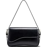 Shoulder Bag for Women Trendy Purse PU Leather Hobo Handbags Clutch Saddle Bag with 2 Removable Stra