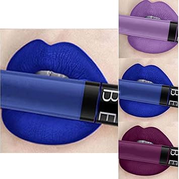 blue liquid lipstick