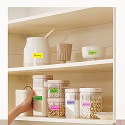 STARLIBOO Removable Freezer Labels, 1x2 Inch Color