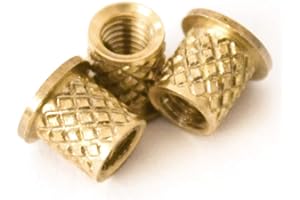 J & J PRODUCTS, INC. [ J&J Products ] M3 Brass Insert, 5 mm (Length), Female Thread, Heat Sink/Injection Mold Type, 100 pcs