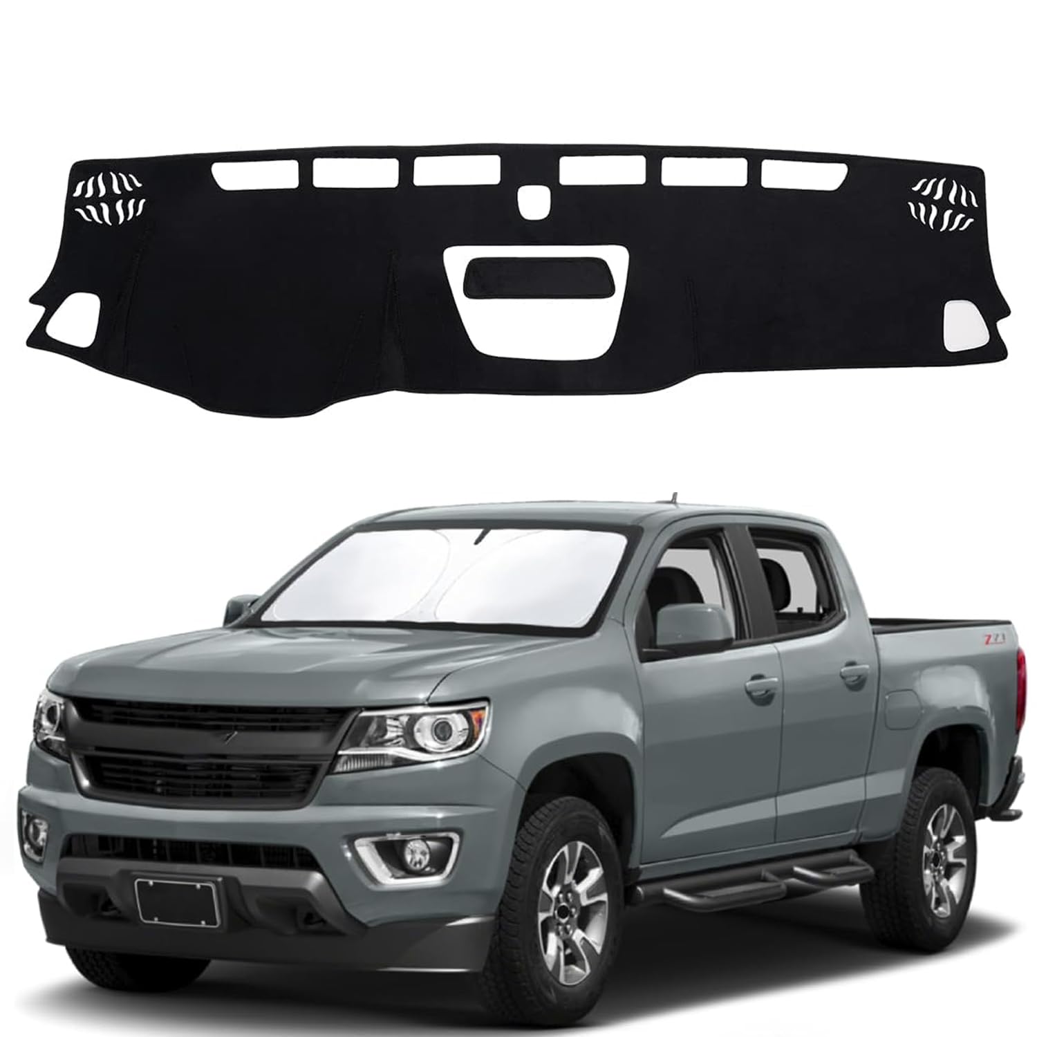 Photo 1 of IIKSDII Dashboard Cover Mat for Chevy Chevrolet Colorado/GMC Canyon 2015-2022 Accessories Dash Cover Dash Mat Sunshade Glare UV Rays Protector