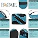 BAGAIL 6 Set Packing Cubes,Travel Luggage Packing Organizers(6Set Teal)