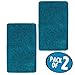mDesign Non-Slip Microfiber Polyester Rectangular Spa Mat/Bath Rug, Plush Heathered Water Absorbent Accent Rug for Bathroom Vanity, Bathtub/Shower, Machine Washable, 34