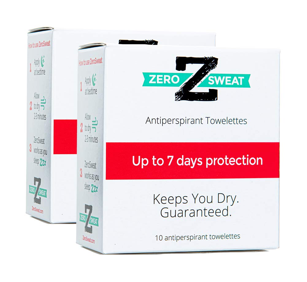 Buy ZeroSweat Antiperspirant Wipes Deodorant Clinical Strength