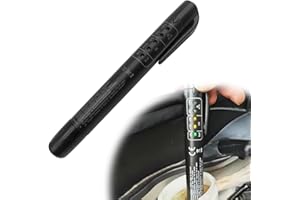 BSAMZO 5 LED Indicators Brake Fluid Liquid Tester Pen Auto Tester Tool for DOT 3 DOT 4 DOT 5.1 Vehicle Diagnostic Testing Tool