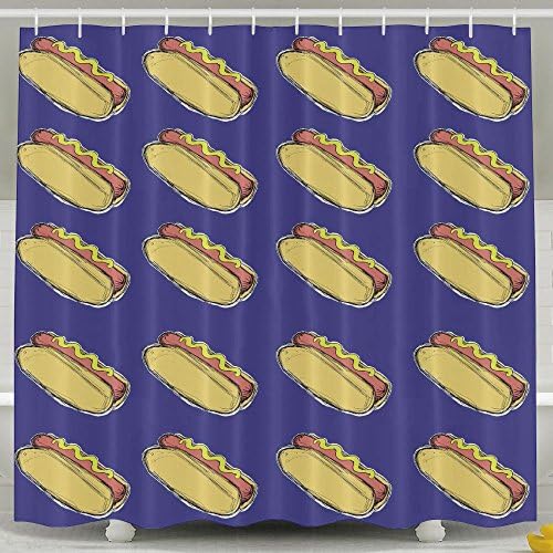 American Hotdogs Shower Curtain Waterproof/Water-Repellent 60"x72"