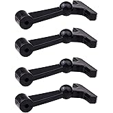 gtpartes 4 Pcs Heavy Duty Cooler Latches Replacement Compatible with YETI Tundra RTIC and Other Related Coolers Lid Latch Parts Accessories Ergonomically Improved Design Black