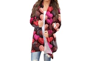MABUTINGTI Long Cardigans for Women Trendy 2023 Cute Christmas Print Casual Lightweight with Long Sleeve Open Front Outwear