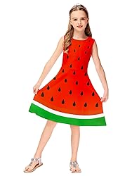 Remimi Kids Girl Watermelon Sleeveless Dresses
