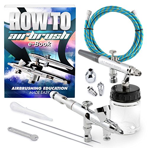 PointZero PZ-22XS Premium Dual-action Two Airbrush Set