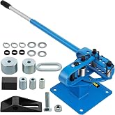 VEVOR YP-9 Manual Bender, 1&rdquo; - 2&ldquo; High Capacity Round Square Bar Metal Bender with 7 Bending Dies, Metal Rod Bar Bender Bending Tool for Construction Site Auto Repair
