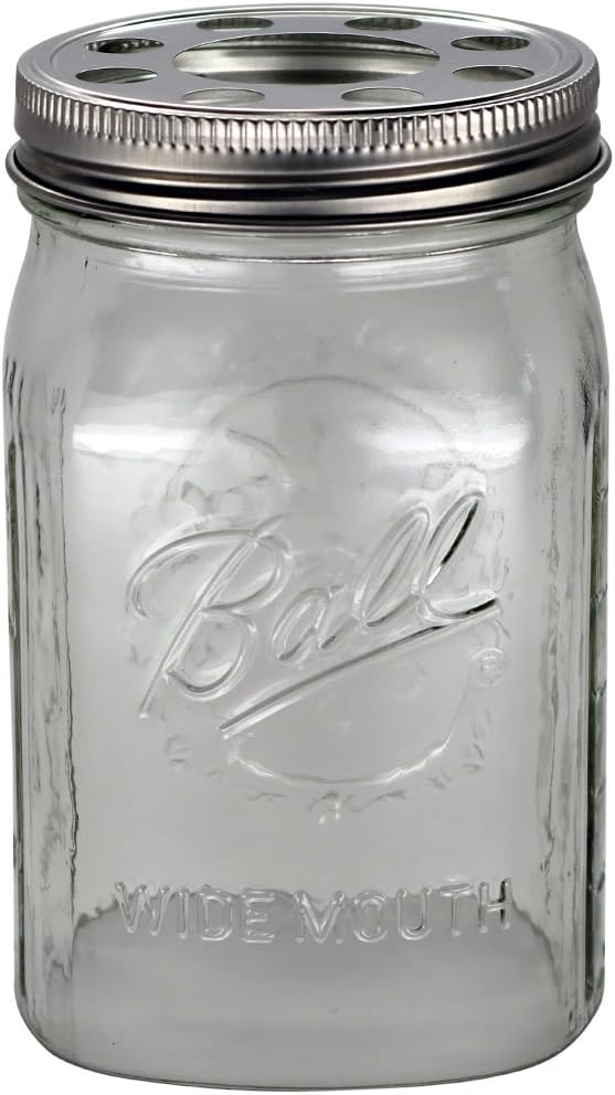 Open Bottom Mason Jar Glass Shade With 1 5 8 Inch Fitter Opening