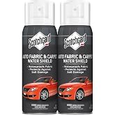 Scotchgard Auto Interior Fabric &amp; Carpet Water Shield Water Repellent Spray, Spring and Summer Car Spray for Floor Mats, Carpet and Seats, Car Interior Spray Repels Spring Rain, Two 10 oz Cans