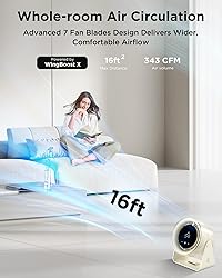 EasyAcc Desk Fan With Battery Powered, Quiet, 100