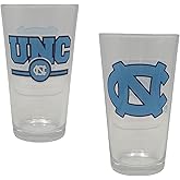 Boelter Brands Licensed NCAA Letterman 16oz Pint Glass (North Carolina Tar Heels)