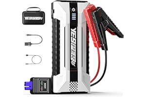 YESPER Battery Jump Starter - 4120A Peak Portable Car Starter (All Gas, up to 10.0L Diesel Engine), Auto Battery Booster Pack,Jump Box, DSLI Safe Tech Safely Start All 12V Vehicle& DC 15V Ports