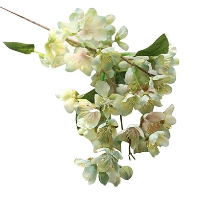 Piebo Artificielle Faux Fleurs Feuille Fleurs De Cerisier