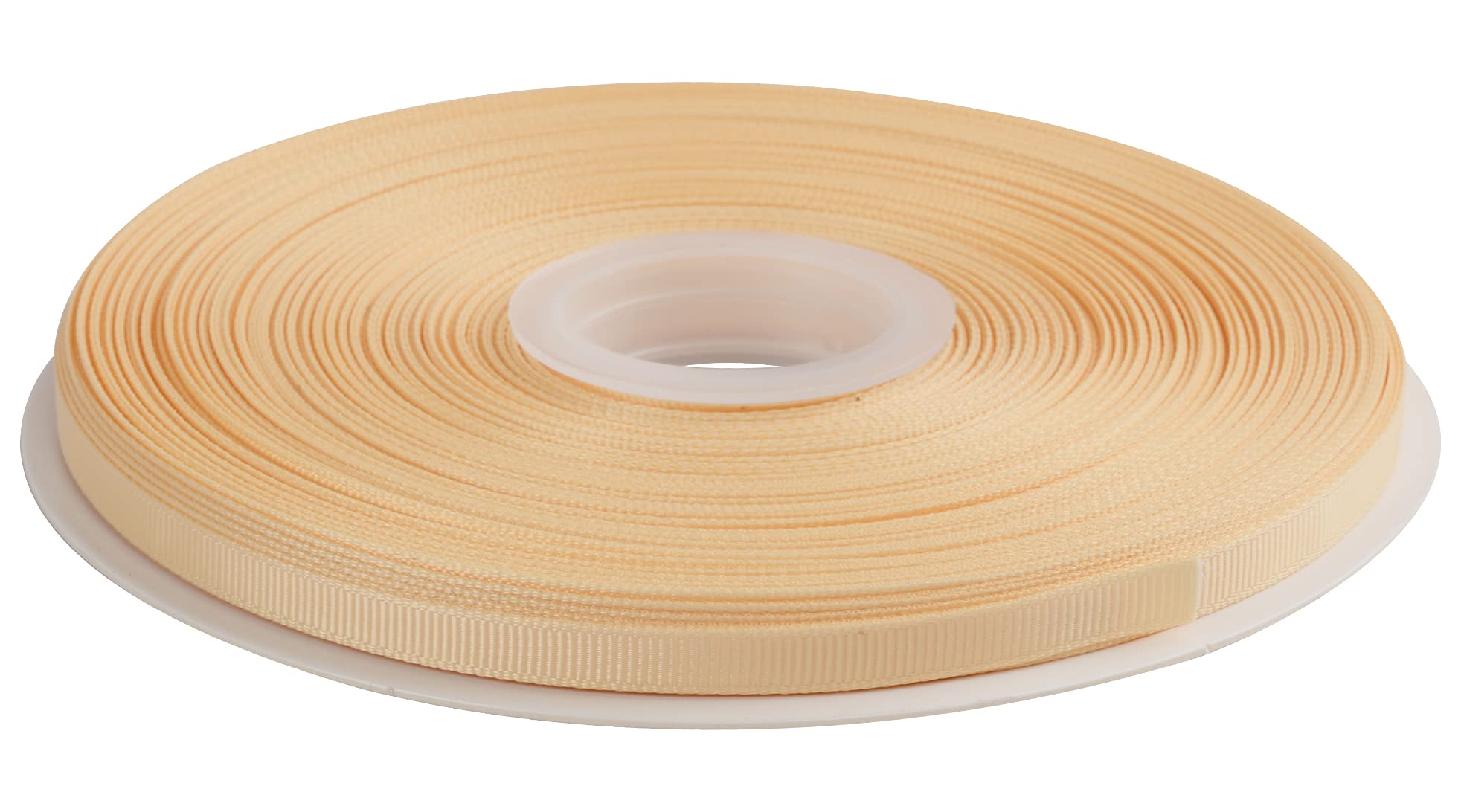 AVANAVA 6mm Wide Grosgrain Ribbon - 45 Meters, Ideal for Gift Wrapping, Hair Bows, Home Decor, Flower Arrangement (614-Chamois)