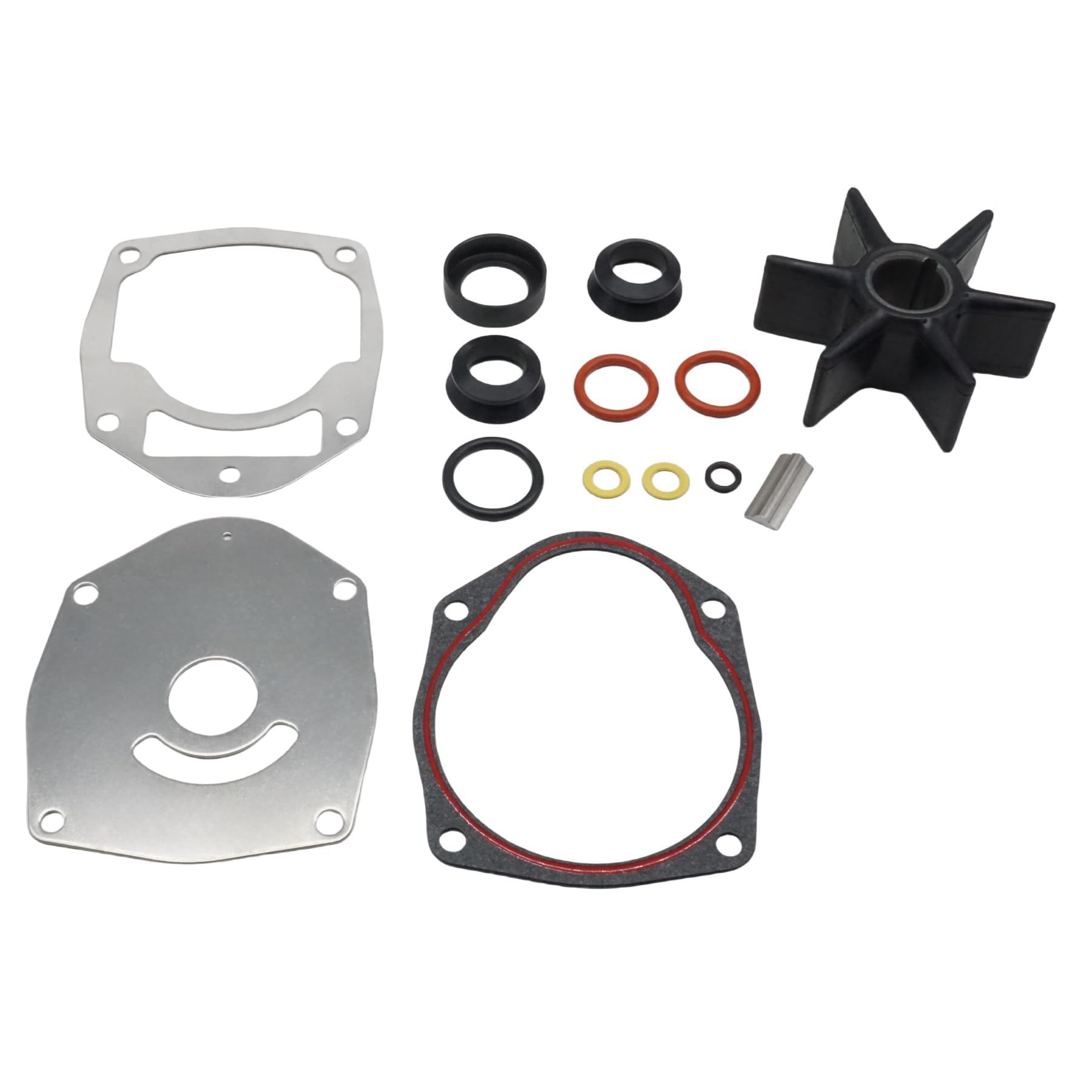 Photo 1 of GHmarine 8M0100526 for Mercruiser alpha one stern kit Water Pump Impeller Repair Kit for Mercury Mariner 4-Stroke Outboards and MerCruiser Stern Drives 47-43026Q06 Sierra 18-3265