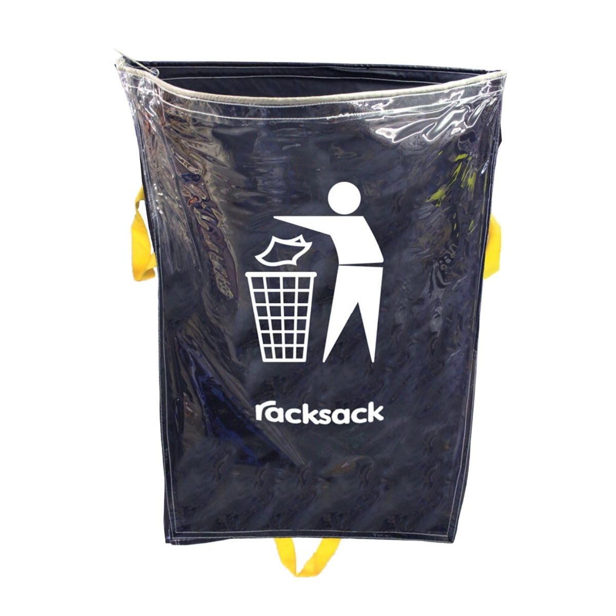 racksack® Clear Recycling Sack 1000mm high x 920mm wide - 160L - Recycling Waste Segregation Management (Pack=1, General Waste - No Text)