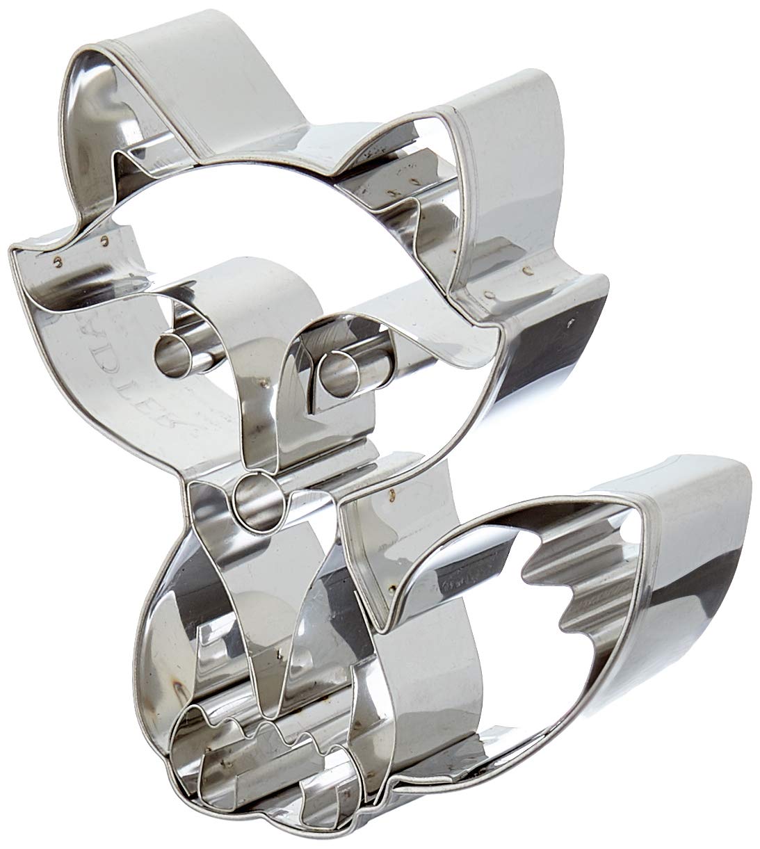 Staedter Embossing Fox Cookie Cutter, 8 cm, Stainless Steel, Silver