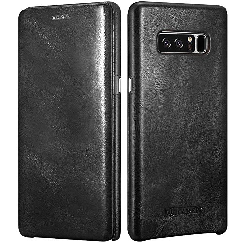 Galaxy note 8 case,icarercase genuine vintage leather s…