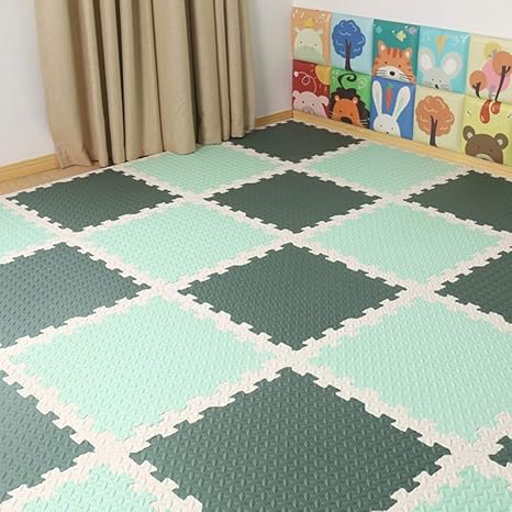 Amazon Co Jp ジョイントマット おしゃれ パズルマット 厚み2 5cm プレイマット サイドパーツ付き ベビー 赤ちゃん 子供 大判 厚手 転倒防止 北欧 カーペット 60 60 1 2cm 衝撃吸収 カラー 防音 滑り止め 汚れ防止 防湿 30枚入り フロアマット 子クロール ホーム