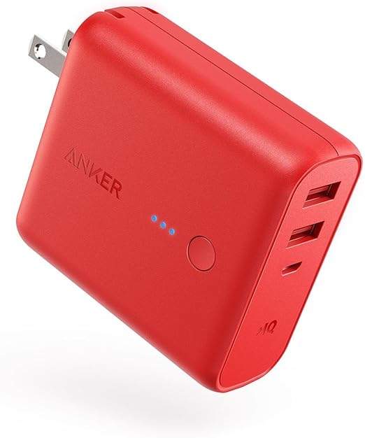 Amazon Com Anker Powercore Fusion 5000 Portable Charger 5000mah 2 In 1 With Dual Usb Wall Charger Foldable Ac Plug And Poweriq Travel Charger Battery Pack For Iphone Ipad Android Samsung Galaxy And More