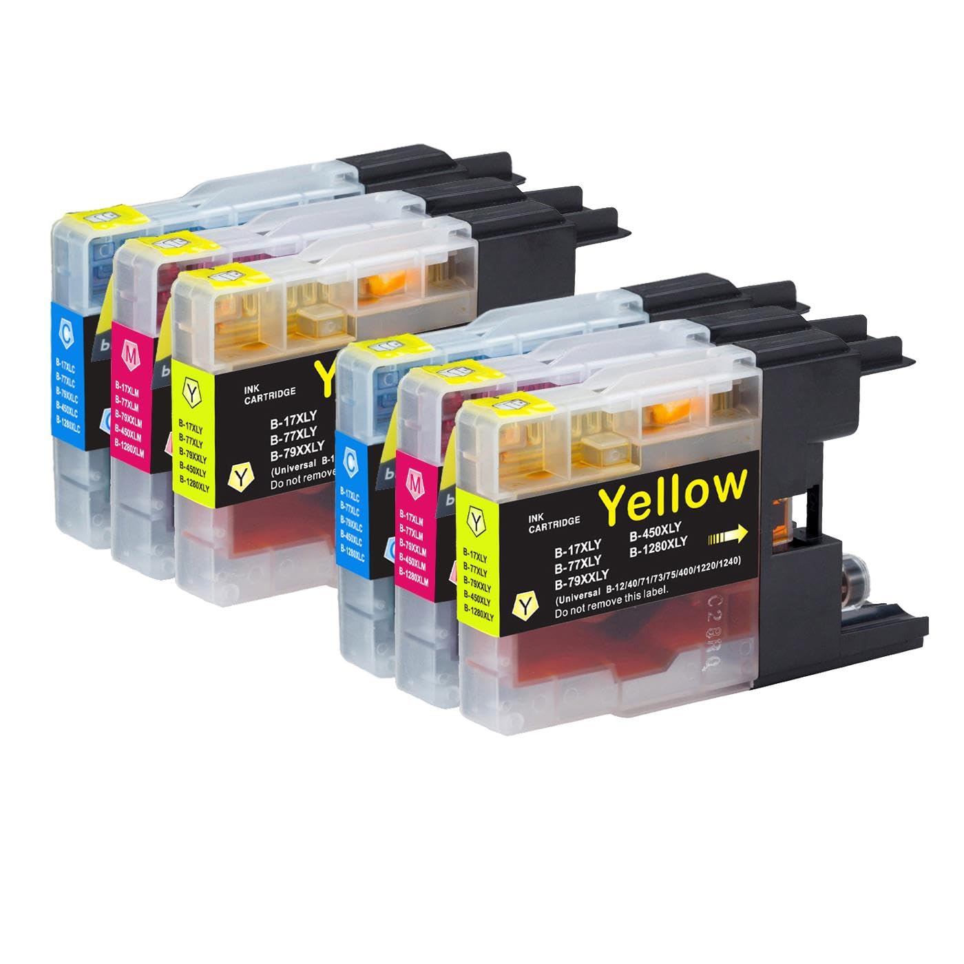 2 Go Inks C/M/Y Set of 3 Ink Cartridges to replace Brother LC1280XL C/M/Y Compatible/non-OEM for Brother MFC Printers (6 Inks), High Capacity