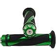 OKSTNO Universal Motorcycle Rubber Gel Handlebar Hand Grips for 7/8" Bar End Handle Bars Sports Bikes (Green)