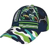 Seattle Baseball Cap Adjustable Snapback Hat with Football City Print Unisex Game Day Hat for Men Women Fans Gift
