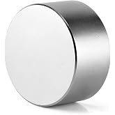 DIYMAG Strong Rare Earth Magnet, Large Neodymium Magnetic Block 39x19mm | Industrial High Powerful Magnets Disc Big Round Permanent for Crafts, Scientific Project, Fridge