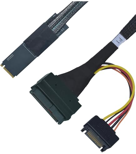 Amazon.com: H!Fiber PCIe 3.0 x8 to Quad Port SFF-8643 Adapter Card