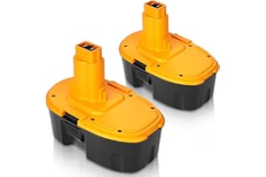 EAGGLEW Upgraded 4.5Ah 2Pack 18V DC9096 Replacement Battery Compatible with Dewalt 18 Volt XPR Battery DC9098 DC9099 DC970 DW9095 DW9096 DW9098 DW9099 DE9039 DE9095 DE9096 DE9098 Cordless Power Tools (Yellow)