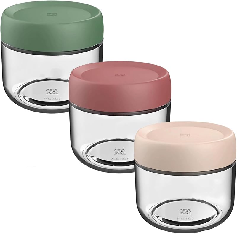 Eidoct 3-Pack 10oz Glass Jar with Leakproof Screw Lid - Multi-Colored