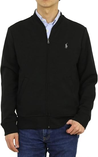Amazon ポロ ラルフローレン Polo Ralph Laurenメンズ ジャージジャケット トラックジャケット ポニー刺繍 ワンポイント S Black 並行輸入品 コート ジャケット 通販