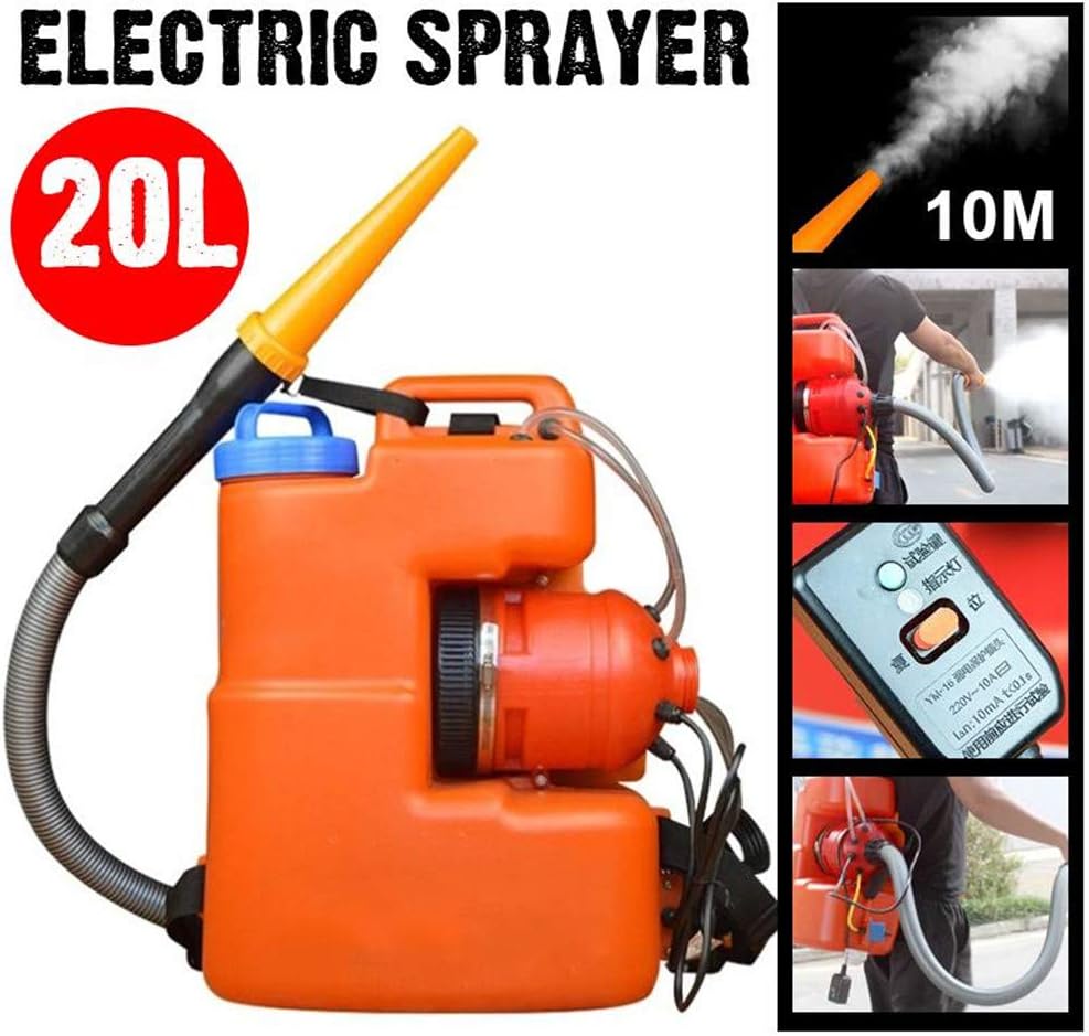 CHUDAN 20L Electric Atomizer Aerosol Disinfection Ultra Low Capacity Light Fogger Fog Machine Disinfection Device for School, Hospitals, Farm, Hotel, Home - Spray Area 8-10M