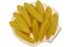 Woration 30pcs Artificial Mini Foam Corn Decoration Realistic Fake Vegetable Thanksgiving Fall Harvest Ornament Wedding Party Autumn Supplies Model Photo Prop