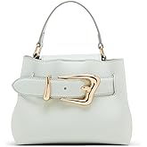 Anne Klein Womens Mini Sculpted Buckle Top Handle, Spring Jade