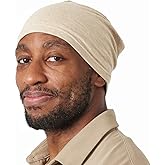 CHARM Womens Organic Cotton Beanie Hat - Mens Slouchy Beanie Made in Japan Chemo Hat