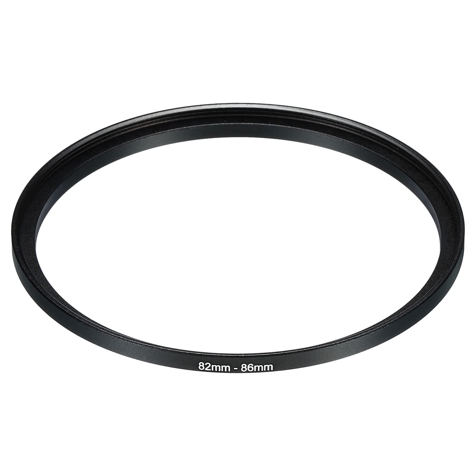 PATIKIL 82mm-86mm Metal Step Up Ring, Camera Lens Filter Adapter Ring Aluminum Filter Adapter Ring for Camera Lenses Hood, Black
